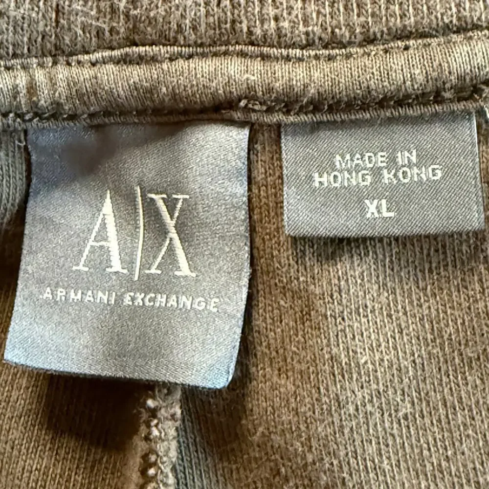 A/X Armani Exchange Olive Green Straight Leg Sweatpants Men's Size XL